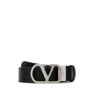Valentino Garavani ���@�����e�B�m �����Y �x���g�E�T�X�y���_�[ 8Y2T0SQ4UPCM77 Black reversible leather belt Black 90 95 100 105 110 �y���������E�֐ō��z