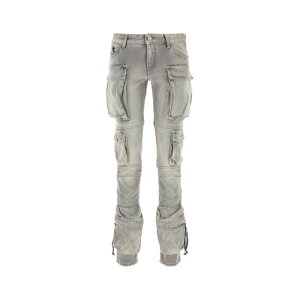 THE ATTICO �W�E�A�e�B�R ���f�B�[�X �W�[���Y 237WCP113D063084 Grey denim jeans Grey 25 26 27 �y���������E�֐ō��z
