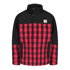 JUNYA WATANABE �W������ ���^�i�x �����Y �J�W���A���W���P�b�g WNJ906W241 X Carhartt Wip Checked Technical Jacket Red M L �y���������E�֐ō��z