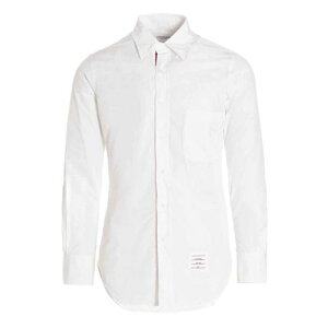 Thom Browne �g���E�u���E�� �����Y �V���c�E�u���E�X MWL010E03113100 Solid poplin shirt White 0 2 4 3 5 1 �y���������E�֐ō��z