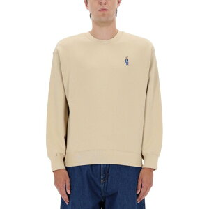 Maison Kitsune メゾン キツネ メンズ スウェット・フーディー PM00310KM03410335 "COMFORT DRESSED FOX" SWEATSHIRT BEIGE L XL M S 【送料無料・関税込】