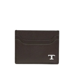 Tod's �g�b�Y �����Y ���z�E�J�[�h�P�[�X XAMTSYF0200UGAS810 GRAINED LEATHER CARDHOLDER WITH METAL T TIMELESS LOGO S810 onesize �y���������E�֐ō��z