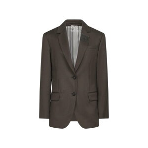 ブルネロクチネリ BRUNELLO CUCINELLI 長袖 カーディガン ニット カシミヤ S 灰系 グレー イタリア製 ボタン リブ レディース