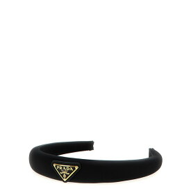 Prada プラダ レディース ヘッドアクセサリー 1IH0802DMIF0632 Logo headband Black onesize 【送料無料・関税込】