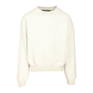Palm Angels �p�[���G���W�F���X �����Y �X�E�F�b�g�E�t�[�f�B�[ PMBA08KF25FLE001030B Curved logo sweatshirt White 3XL 4XL 5XL L M S XL XS 2XL 2XS �y���������E�֐ō��z
