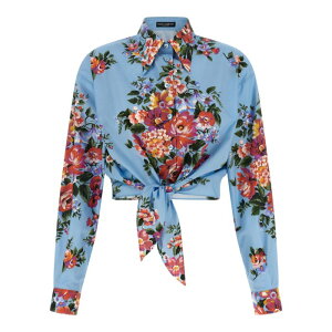 Dolce & Gabbana �h���`�F�K�b�o�[�i ���f�B�[�X �V���c�E�u���E�X F5T76THS5UUHC5ZO 'Mazzo di Fiori' shirt Light Blue IT38 IT40 IT42 IT44 IT46 IT48 IT50 40 42 38 44 46 48 �y���������E�֐ō��z