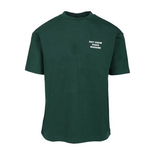 Drole De Monsieur �h���[���h���b�V�� �����Y T�V���c�E�J�b�g�\�[ PERMTS203CO002DGN Slogan T-Shirt Green L M S XL 2XL 3XL 4XL 5XL XS 2XS �y���������E�֐ō��z