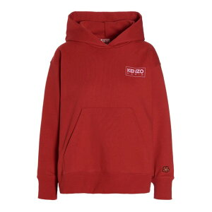KENZO �P���]�[ ���f�B�[�X �X�E�F�b�g�E�t�[�f�B�[ FC62SW0094MC21 Logo print hoodie Red L �y���������E�֐ō��z