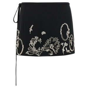 Dries Van Noten �h���X���@���m�b�e�� ���f�B�[�X �X�J�[�g 2610106023210900 'Gabrinas' skirt Black FR36 FR34 FR40 FR30 FR32 FR38 FR42 FR44 FR46 FR48 FR50 FR52 FR54 FR56 FR58 36 38 �y���������E�֐ō��z