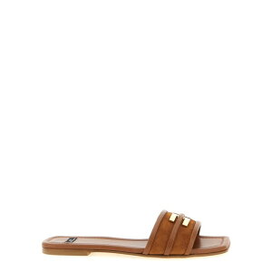 Elisabetta Franchi �G���U�x�b�^ �t�����L ���f�B�[�X �T���_�� SA72L61E2027 Logo slides Brown IT36 IT37 IT38 IT39 IT40 37 37.5 38 38.5 39 39.5 40 41 36 �y���������E�֐ō��z