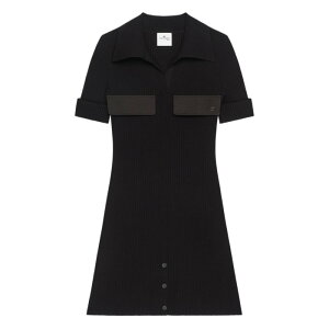 Courreges �N���[�W�� ���f�B�[�X �����s�[�X�E�h���X�E�I�[���C������ 126MRO800FI00019999 Courreges Dresses Black Blacks and greys L M S XS �y���������E�֐ō��z