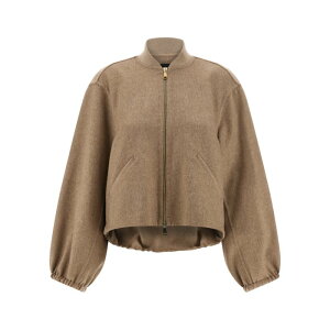 FABIANA FILIPPI t@rAitBbs fB[X JWAWPbg CTD225F215L687VR3 Cashmere bomber jacket Beige IT38 IT40 IT42 42 40 38 yE֐ōz