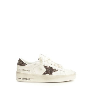 Golden Goose �S�[���f���O�[�X ���f�B�[�X �X�j�[�J�[ GWF00128F00793910318 Stardan sneaker in white leather with a glittery star White EU34 EU35 EU36 EU37 EU38 EU39 EU40 EU41 EU42 EU43 IT38 IT39 IT40 35 36 37 38 39 40 41 �y���������E