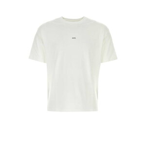 A.P.C. �A�[�y�[�Z�[ �����Y T�V���c�E�J�b�g�\�[ COHBWH26386TAG White cotton t-shirt White XL L M S XS �y���������E�֐ō��z