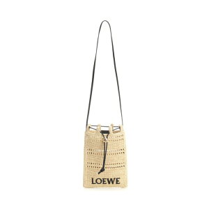 LOEWE ���G�x ���f�B�[�X �n���h�o�b�O�E�V�����_�[�o�b�O C756PHPX012165 DRAWSTRING POCKET Beige onesize IT0 �y���������E�֐ō��z