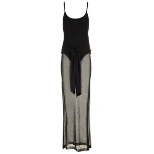 JACQUEMUS �W���b�N���X ���f�B�[�X �����s�[�X�E�h���X�E�I�[���C������ 24H243KN5232357990 La Robe Maille Nodo long dress Black FR30 FR32 FR34 FR36 FR38 FR40 FR42 FR44 FR46 FR48 FR50 FR52 FR54 �y���������E�֐ō��z