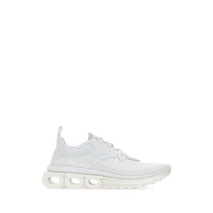 FERRAGAMO �t�F���K�� �����Y �X�j�[�J�[ 021285760648BIANCO White tech knit Nima sneakers White 5 6 5.5 7 6.5 7.5 8 8.5 9 9.5 10 �y���������E�֐ō��z