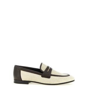 Brunello Cucinelli �u���l���E�N�`�l�� ���f�B�[�X ���[�t�@�[ MZQ9C3210C112 Raffia loafers Beige 37 38 38.5 39 41 37.5 39.5 40 36.5 36 �y���������E�֐ō��z