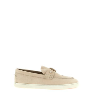 Christian Louboutin �N���X�`���� ���u�^�� �����Y ���[�t�@�[ 1260680BG72 'Chambeliboat' loafers Beige IT44 IT45 IT40 IT41 IT42 IT43 41 43 44 45 40 42 42.5 43.5 46 �y���������E�֐ō��z