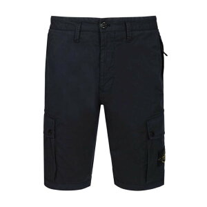 STONE ISLAND �X�g�[���A�C�����h �����Y �V���[�g�p���c L100019S0A10V0020 Cargo Bermuda shorts in stretch organic cotton twill Blue US23 US24 US25 US26 US27 US28 US29 US30 US31 US32 US33 US34 US35 US36 US37 US38 US40 US42 30 31 32 33 34 