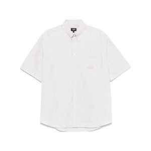 FENDI �t�F���f�B �����Y �V���c�E�u���E�X FS1312AU70F1LU2 FENDI CREST OXFORD COTTON SHIRT F1LU2 NITROUS L XL M S 3XS �y���������E�֐ō��z