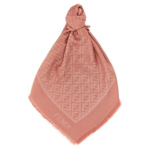 FENDI �t�F���f�B ���f�B�[�X �X�J�[�t�E�}�t���[ FXT069AJW7F1TTU FF shawl Pink onesize IT0 �y���������E�֐ō��z