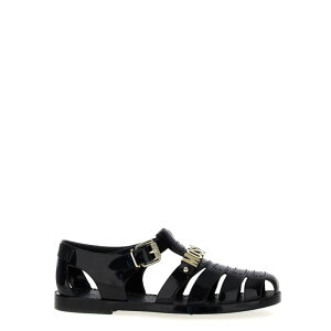 yyVubNtCf[ő80%OFF+P2{~zMOSCHINO XL[m Y T_ MB16501G0NG20000 'Jelly' sandals Black 40 41 42 43 44 45 yE֐ōz