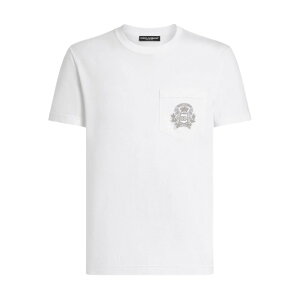 Dolce & Gabbana �h���`�F�K�b�o�[�i �����Y T�V���c�E�J�b�g�\�[ G8RA2ZG7PZEW0800 Dolce & Gabbana T-shirts and Polos White Light and natural 46 48 50 52 �y���������E�֐ō��z
