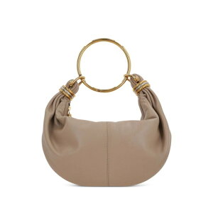Chloe �N���G ���f�B�[�X �n���h�o�b�O�E�V�����_�[�o�b�O CHC24AS611N7220E SMALL BRACELET HOBO BAG IN GRAINED LEATHER 20E BOYISH BROWN onesize �y���������E�֐ō��z