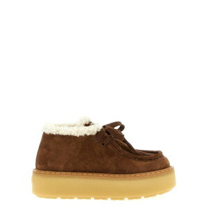 Prada �v���_ ���f�B�[�X ���[�X�A�b�v 1T716NFZD50JFTF0324 Suede lace ups Brown 36 37 38 39 40 �y���������E�֐ō��z