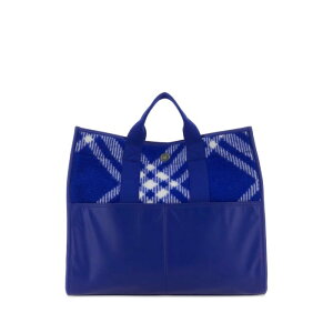 Burberry o[o[ Y g[gobO 8075132B7323 Embroidered fabric Knight shopping bag Checked onesize yE֐ōz