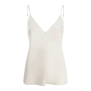 forte_forte �t�H���e �t�H���e ���f�B�[�X �^���N�g�b�v�E�L���~�\�[�� 10061AVORIO Top forte forte in silk satin White 1 2 �y���������E�֐ō��z