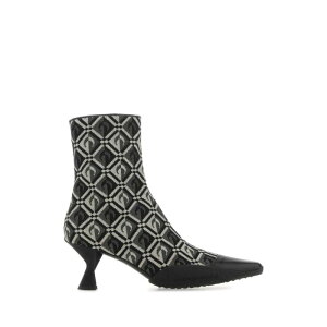 MARINE SERRE �}���[�� �Z�� ���f�B�[�X �u�[�c F057FW22WWOTCO00100 Embroidered cotton blend Moon Diamant ankle boots Printed 36 37 38 39 40 41 �y���������E�֐ō��z