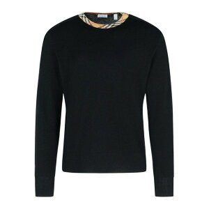 Burberry o[o[ Y jbgEZ[^[EJ[fBK 8112148 Michael Black Wool Sweater Black M L 2XL S XL yE֐ōz