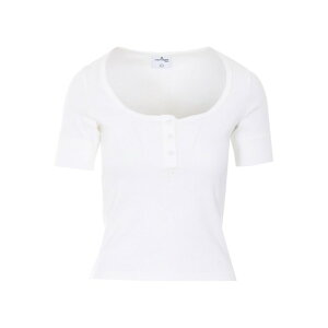 Courreges �N���[�W�� ���f�B�[�X T�V���c�E�J�b�g�\�[ 126JTS233JS01940001 Heritage White Buttoned 90S Top White M S L �y���������E�֐ō��z
