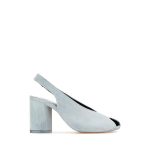 MM6 Maison Margiela �G���G���V�b�N�X ���f�B�[�X �p���v�X�E�n�C�q�[�� S66WP0104P8306H5515 White leather pumps White 371/2 381/2 36 37 38 39 40 41 �y���������E�֐ō��z