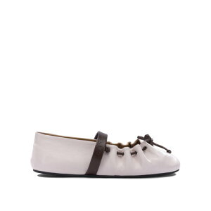 Marni �}���j ���f�B�[�X �t���b�g�V���[�Y BAMS006400P1186ZP074 Mary Jane leather ballet flats Pink 37 38 39 40 41 �y���������E�֐ō��z