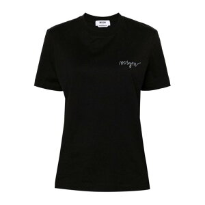 MSGM �G���G�X�W�[�G�� ���f�B�[�X T�V���c�E�J�b�g�\�[ 3641MDM54024700299 T-shirt Black 2XS �y���������E�֐ō��z