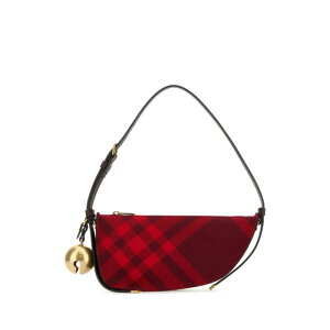 Burberry �o�[�o���[ ���f�B�[�X �n���h�o�b�O�E�V�����_�[�o�b�O 8079161B7338 Embroidered canvas mini Shield shoulder bag Exotic onesize �y���������E�֐ō��z