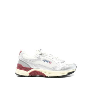 AUTRY �I�[�g���[ ���f�B�[�X �X�j�[�J�[ HYLWEM03 Sneakers Hyperway Low Silver Bordeaux Silver 38 37 36 39 40 �y���������E�֐ō��z