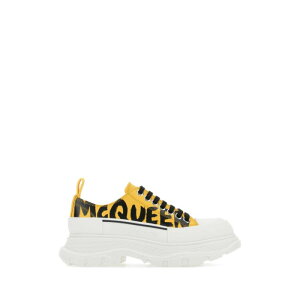 Alexander McQUEEN ALT_[E}bNC[ fB[X Xj[J[ 708094WIAT67086 Yellow leather Tread Slick sneakers Yellow 35 35.5 36 36.5 37 37.5 38 38.5 39 40 yE֐ōz