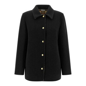 Burberry �o�[�o���[ ���f�B�[�X �R�[�g 8115289 Check Lining Jacket Black 10 8 14 �y���������E�֐ō��z