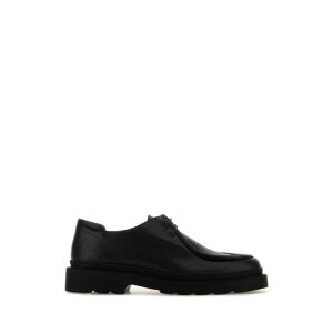 Maison Kitsune ] Lcl Y [XAbv OM04103LR0005P199 Black leather lace-up shoes Black 42 43 44 45 yE֐ōz