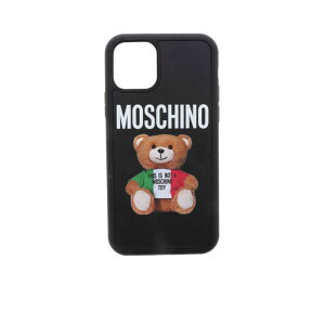 MOSCHINO ���X�L�[�m �����Y �e�b�N�A�C�e�� 794683011555 Italian Teddy Bear 11 Pro Iphone cover in whi Black onesize �y���������E�֐ō��z