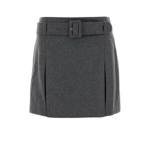 A.P.C. �A�[�y�[�Z�[ ���f�B�[�X �X�J�[�g WOAPNF06464PLA Grey flannel Cecile mini skirt Grey 36 38 �y���������E�֐ō��z
