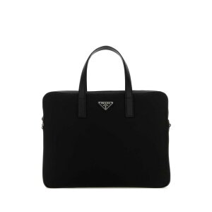 Prada �v���_ �����Y �r�W�l�X�E�g���x���o�b�O 2VE368VXOM2DMHF0002 Black Re-Nylon briefcare Black onesize �y���������E�֐ō��z