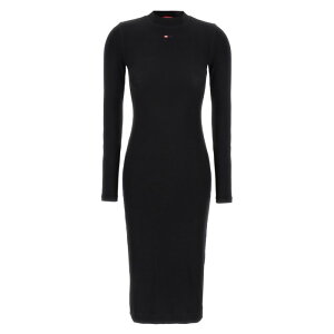 Diesel fB[[ fB[X s[XEhXEI[C A149540BLAN9XX 'D-Mokky-Ls-Microdiv' dress Black XS S M yE֐ōz