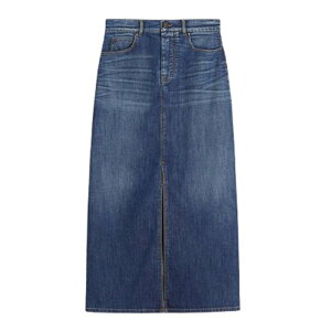 Weekend Max Mara �E�B�[�N�G���h �}�b�N�X�}�[�� ���f�B�[�X �X�J�[�g 2525106061600004 Weekend Max Mara 5-Pocket Denim Skirt Blue 38 40 42 �y���������E�֐ō��z