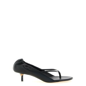 JACQUEMUS �W���b�N���X ���f�B�[�X �T���_�� 26EFOW00204AC27L26990 'Les Sandales Nu-Pieds B' sandals Black 37 38 39 40 41 �y���������E�֐ō��z