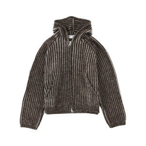 OUR LEGACY �A���[���K�V�[ ���f�B�[�X �j�b�g�E�Z�[�^�[�E�J�[�f�B�K�� W4253LVVANISEBROWNSTRIPEISELSWOOL LEVEL SWEATSHIRT BROWN 36 38 34 �y���������E�֐ō��z